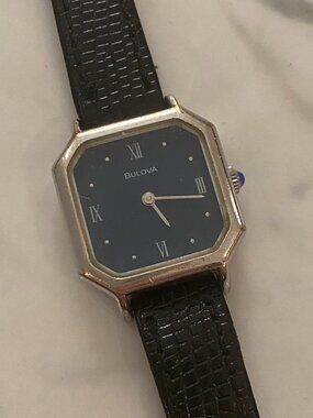VINTAGE BULOVA OCTAGONAL N9 WOMANS WATCH NOT RUNNING AS IS PREOWNED